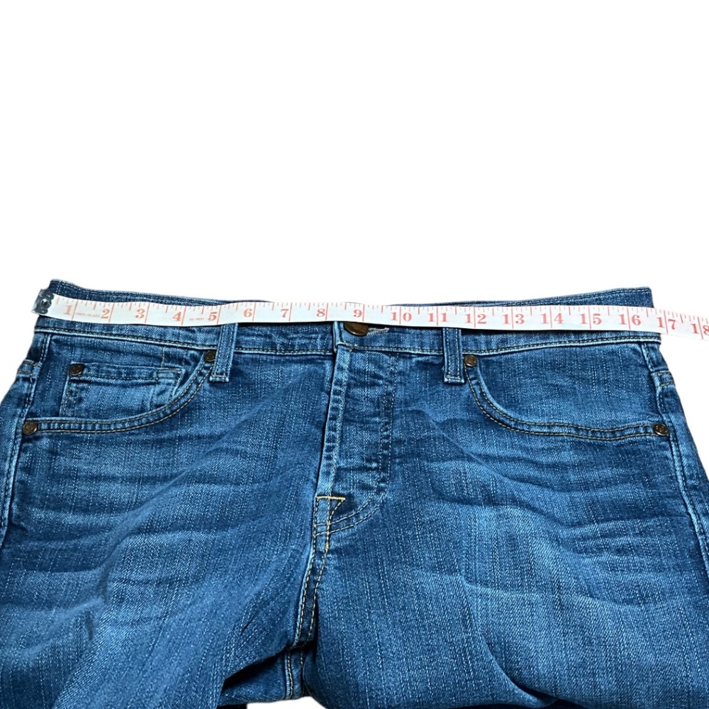 7 FOR ALL MANKIND Standard Straight Leg Medium Wash Jeans MADE IN USA US Sz 32 - Picture 5 of 8